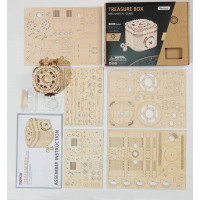 ROBOTIME Rokr 3D dřevěné puzzle Trezor 158 dílků