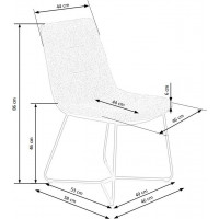 Jídelní židle ARIEL - šedá