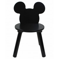 Dětský stoleček se 2 židličkami Mickey Mouse - černý