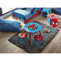 Dětský stoleček se 2 židličkami Spiderman - modrý/červený