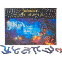 Puzzle Happy Halloween: Dýňová zahrada 468 dílků