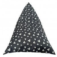 Sedací vak triangle Mickey Mouse - černý
