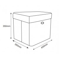 Taburet s úložným prostorem Mickey Mouse - černý