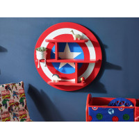 Dětská polička Marvel Kapitán Amerika - červená