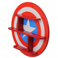 Dětská polička Marvel Kapitán Amerika - červená