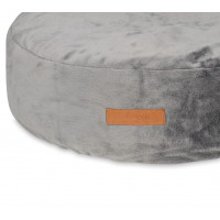 Pelíšek pro psy puf MOLLY - tmavě šedý