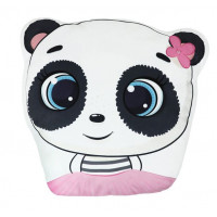 Plyšový polštář FUNNY Panda - růžový