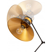 Stojací lampa ASTI typ B - černá/zlatá