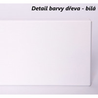 Dětská patrová postel z masivu borovice MICHAELA se šuplíky - 200x90 cm - ŠEDÁ