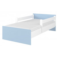 Dětská postel MAX - 160x80 cm - BEZ MOTIVU - modrá