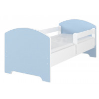 Dětská postel OSKAR - 180x80 cm - BEZ MOTIVU - modrá