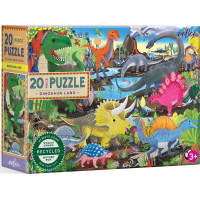 EEBOO Puzzle Dinosauří země 20 dílků