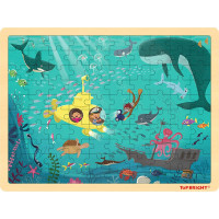 TOP BRIGHT Dřevěné puzzle Na mořském dně 100 dílků