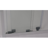 Sprchové dveře MELIDE - trojdílné, posuvné - chrom/čiré sklo