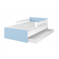 Dětská postel MAX - 200x90 cm - BEZ MOTIVU - modrá