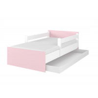 Dětská postel MAX - 160x80 cm - BEZ MOTIVU - růžová