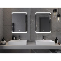 Obdélníkové zrcadlo MEXEN NIDA 60x80 cm - s LED podsvícením a vyhříváním, 9806-060-080-611-00