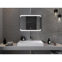 Obdélníkové zrcadlo MEXEN NIDA 80x60 cm - s LED podsvícením a vyhříváním, 9806-080-060-611-00