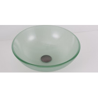 Skleněné umyvadlo na desku BREDA 42×13,5 cm