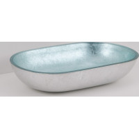 Skleněné umyvadlo na desku LEIDEN 55×34×12 cm