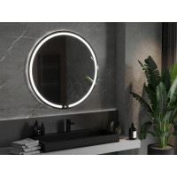 Kulaté zrcadlo MEXEN ROSE 100 cm - s LED podsvícením a vyhříváním, 9810-100-100-611-00