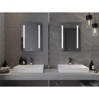 Obdélníkové zrcadlo MEXEN REMI 50x70 cm - s LED podsvícením a vyhříváním, 9804-050-070-611-00