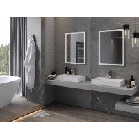 Obdélníkové zrcadlo MEXEN TACO 60x80 cm - s LED podsvícením a vyhříváním, 9805-060-080-611-00