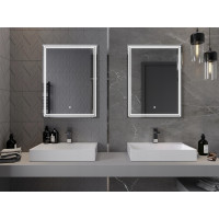 Obdélníkové zrcadlo MEXEN TACO 60x80 cm - s LED podsvícením a vyhříváním, 9805-060-080-611-00
