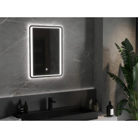 Obdélníkové zrcadlo MEXEN ZUSA 50x70 cm - s LED podsvícením a vyhříváním, 9808-050-070-611-00