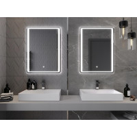 Obdélníkové zrcadlo MEXEN ZUSA 60x80 cm - s LED podsvícením a vyhříváním, 9808-060-080-611-00