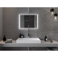 Obdélníkové zrcadlo MEXEN ZUSA 80x60 cm - s LED podsvícením a vyhříváním, 9808-080-060-611-00