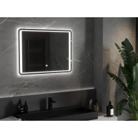 Obdélníkové zrcadlo MEXEN ZUSA 80x60 cm - s LED podsvícením a vyhříváním, 9808-080-060-611-00