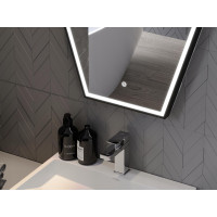 Závěsné hexa zrcadlo MEXEN ORLA 50x70 cm - s LED podsvícením a vyhříváním, 9815-050-070-611-70