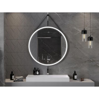 Závěsné kulaté zrcadlo MEXEN RENI 100 cm - s LED podsvícením a vyhříváním, 9812-100-100-611-70