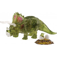 HCM KINZEL 3D Crystal puzzle Triceratops s mládětem 61 dílků