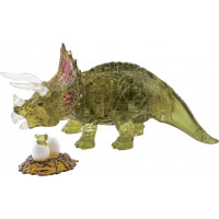 HCM KINZEL 3D Crystal puzzle Triceratops s mládětem 61 dílků