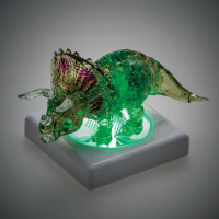 HCM KINZEL 3D Crystal puzzle Triceratops s mládětem 61 dílků