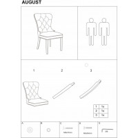 Jídelní židle FARIAL - bordó