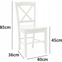 Jídelní židle NEMIKA - bílá