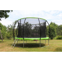 PIXINO Trampolína Deluxe 366 cm s ochrannou sítí a žebříkem