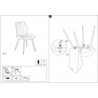 Jídelní židle NOLA - skořicová
