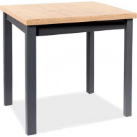 Jídelní stůl ANYA 90x60 - dub artisan/černý