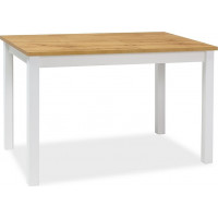 Jídelní stůl ANYA 100x60 - dub wotan/bílý mat