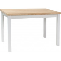 Jídelní stůl ANYA 100x60 - dub natural/bílý mat