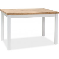 Jídelní stůl ANYA 100x60 - dub lancelot/bílý mat