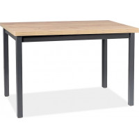 Jídelní stůl ANYA 120x68 - dub artisan/černý