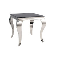 Konferenční stolek PORTER II 55x55 - černá/chrom