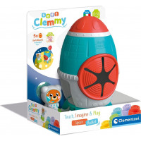 CLEMENTONI SOFT CLEMMY Box Vesmírná raketa s 5 kostkami