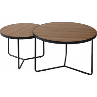 Konferenční stolek INDIGO - ořech/černý