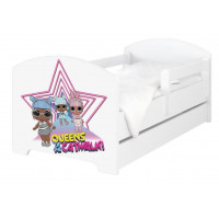 Dětská postel L.O.L. Surprise! hvězda - 140x70 cm OSKAR LOL